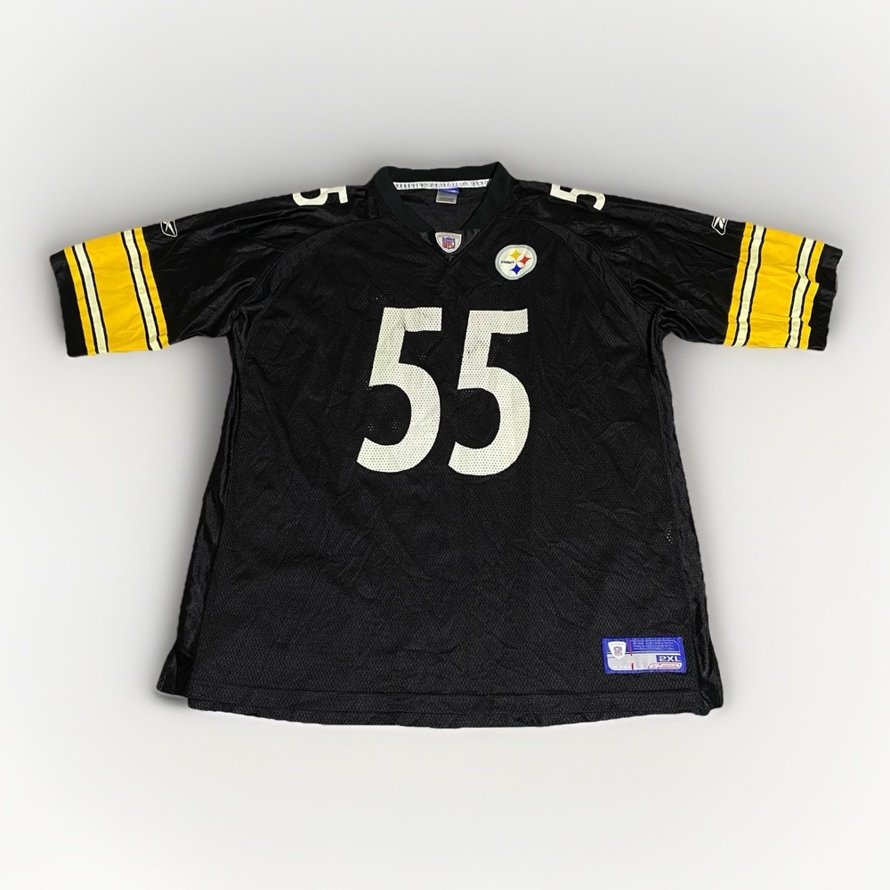 Pittsburgh Steelers Jersey 2XL Joey Porter #55 NFL Reebok On Field Vintage Retro